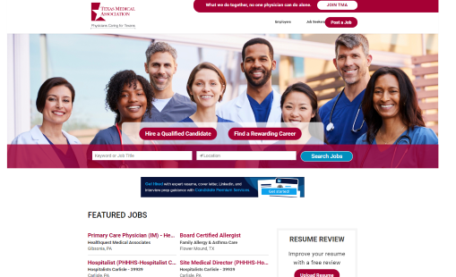 Career Center home page